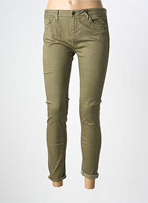 Jeans skinny taille normale taille normale vert LABDIP femme