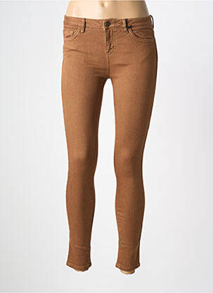 Jeans skinny taille normale taille normale marron LABDIP femme