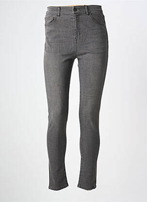 Jeans skinny taille haute taille haute gris LAB DIP PARIS femme