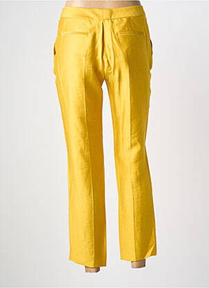 Pantalon 7/8 taille haute taille haute jaune CHLOÉ STORA femme