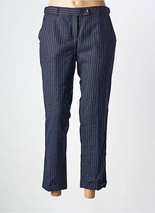Pantalon 7/8 taille haute taille haute bleu MAISON LAB femme