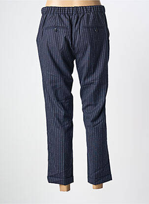 Pantalon 7/8 taille haute taille haute bleu MAISON LAB femme