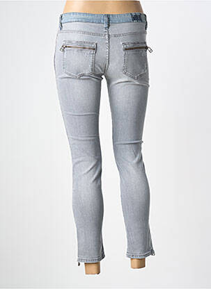 Jeans skinny stretch taille basse gris SWILDENS femme