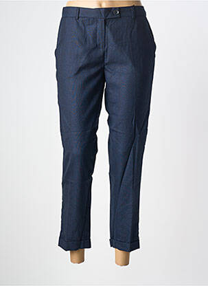 Pantalon 7/8 taille haute taille haute bleu MAISON LAB femme