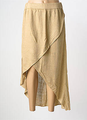 Jupe longue coupe asymétrique beige MA(E)VY femme