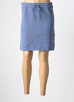 Jupe courte coupe droite bleu MA(E)VY femme