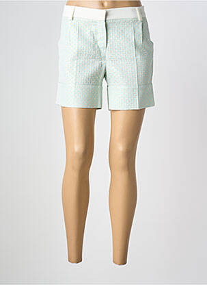 Short fermeture zippée sous rabat avec crochet taille normale bleu VIRGINIE CASTAWAY femme