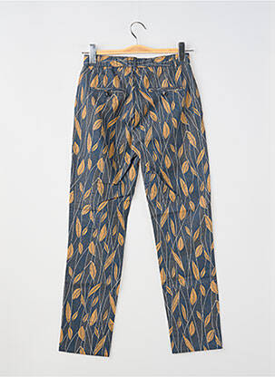 Pantalon 7/8 taille haute taille haute bleu MAISON LAB femme