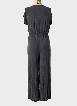Combi-pantalon fermeture boutonnée sur le devant manches courtes gris LEÏ-1984 femme