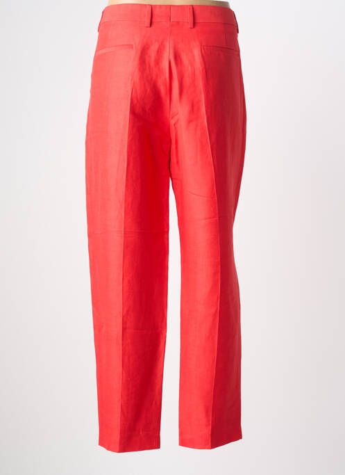 Pantalon droit taille à pinces taille normale rouge CHLOÉ STORA femme