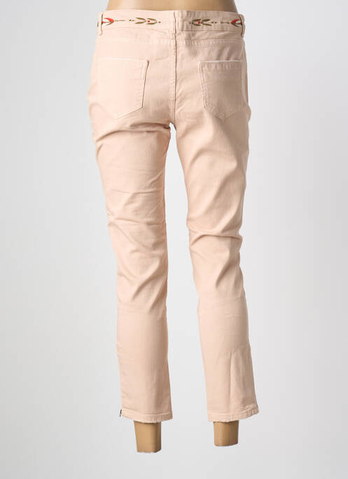 Jeans coupe slim taille basse taille basse rose SWILDENS femme