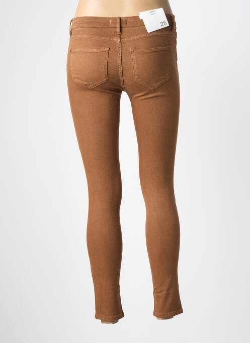 Jeans skinny taille normale taille normale marron LABDIP femme