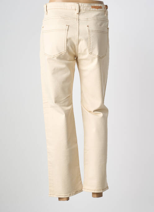 Jeans coupe droite taille haute taille haute beige SESSUN femme