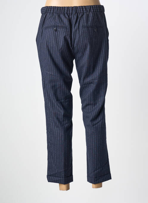 Pantalon 7/8 taille haute taille haute bleu MAISON LAB femme