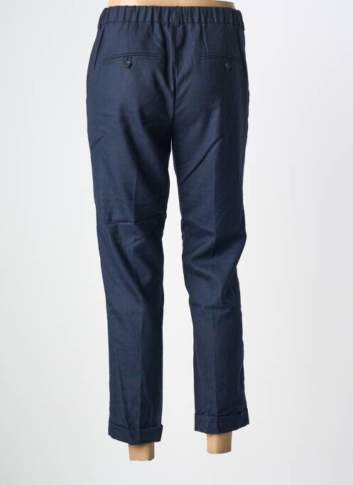 Pantalon 7/8 taille haute taille haute bleu MAISON LAB femme