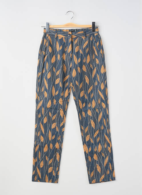 Pantalon 7/8 taille haute taille haute bleu MAISON LAB femme