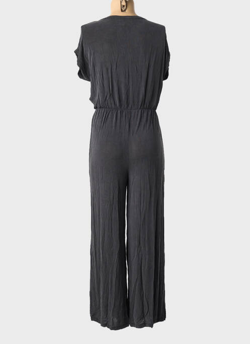 Combi-pantalon fermeture boutonnée sur le devant manches courtes gris LEÏ-1984 femme