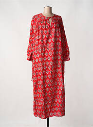 Robe longue manches longues manches longues rouge SWILDENS femme