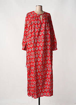 Robe longue manches longues manches longues rouge SWILDENS femme