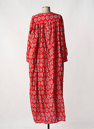Robe longue manches longues manches longues rouge SWILDENS femme