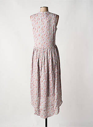 Robe longue imprimé fantaisie sans manche gris SWILDENS femme