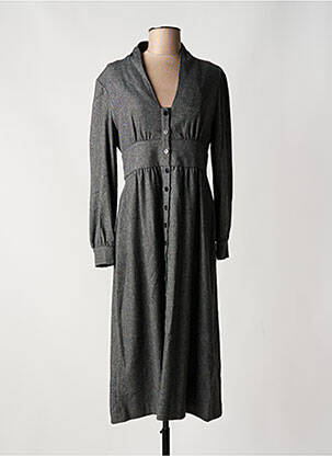 Robe longue manches longues manches longues gris BA&SH femme