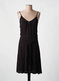 Robe mi-longue coupe fluide fines bretelles noir JOLIE JOLIE PAR PETITE MENDIGOTE femme