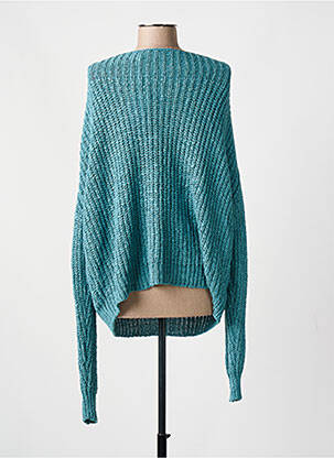 Pull col rond manches longues bleu LEÏ-1984 femme