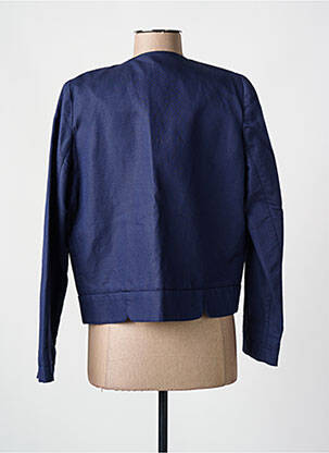 Veste casual col rond bleu SESSUN femme