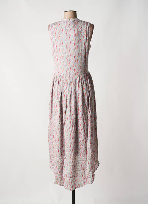 Robe longue imprimé fantaisie sans manche gris SWILDENS femme
