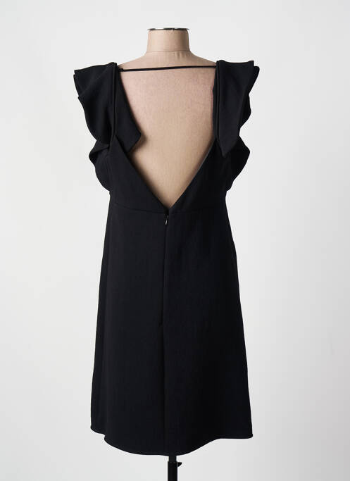Robe mi-longue fermeture zippée au dos fines bretelles noir BA&SH femme
