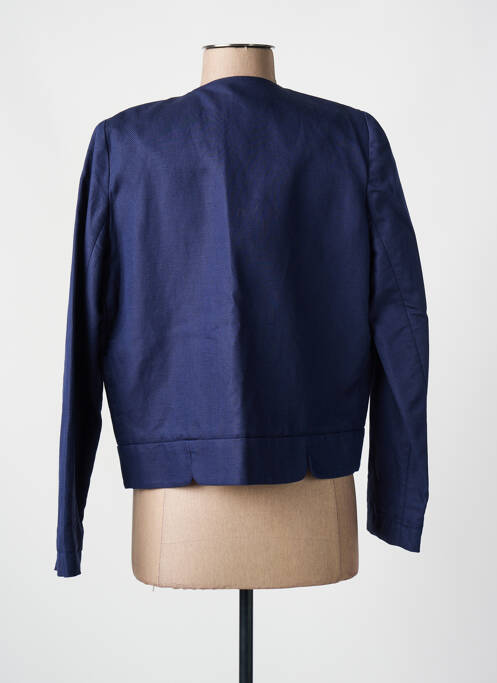 Veste casual col rond bleu SESSUN femme