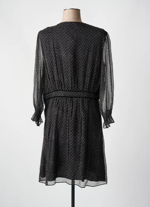 Robe mi-longue coupe fluide manches longues noir BA&SH femme