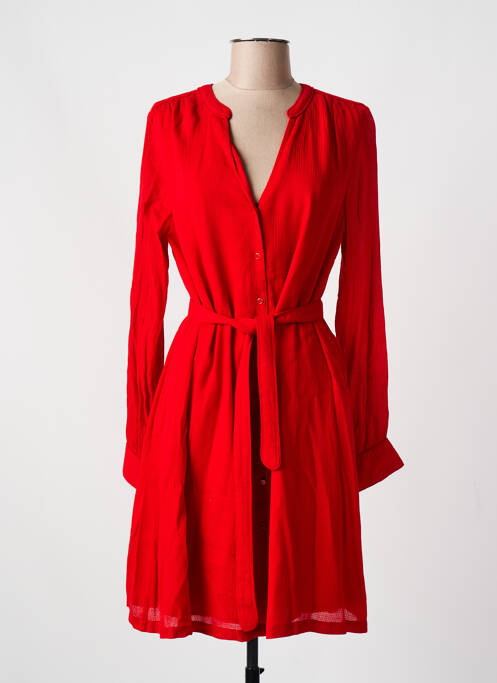 Robe mi-longue rouge JOLIE JOLIE PAR PETITE MENDIGOTE femme