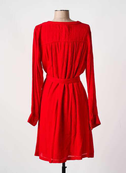 Robe mi-longue rouge JOLIE JOLIE PAR PETITE MENDIGOTE femme