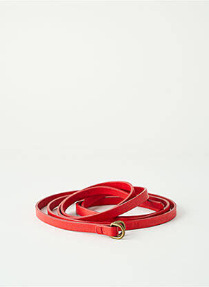 Ceinture coutures renforcées rouge ATTIC AND BARN femme