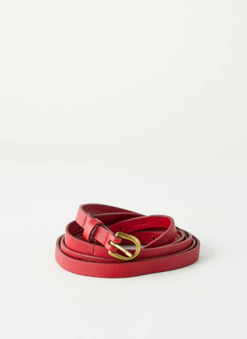 Ceinture coutures renforcées rouge ATTIC AND BARN femme