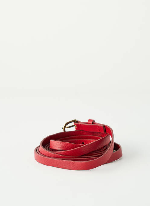 Ceinture coutures renforcées rouge ATTIC AND BARN femme