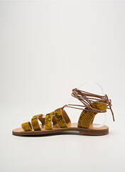 Sandales/Nu pieds jaune ISABELLE VARIN femme seconde vue