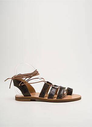 Tongs vert ISABELLE VARIN femme