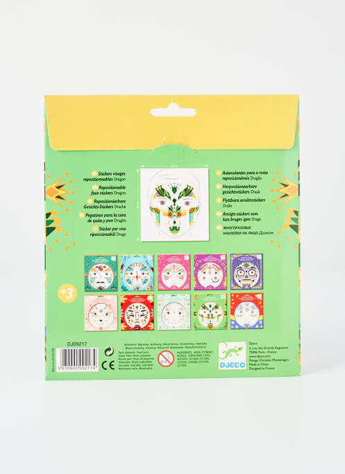 Accessoire divers imprimé fantaisie vert DJECO enfant