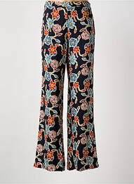 Pantalon droit tissage popeline taille normale bleu SEE THE MOON femme
