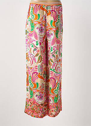 Pantalon droit tissage popeline taille normale rose PAUL BRIAL femme