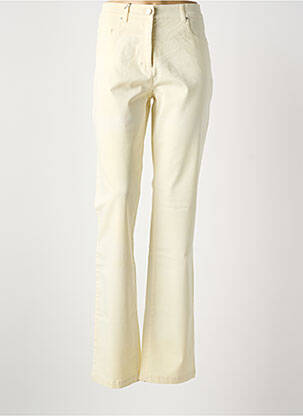Pantalon droit stretch taille normale beige PAUL BRIAL femme