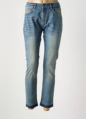 Jeans coupe slim broderie rivets taille normale bleu LE PETIT BAIGNEUR femme