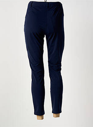 Pantalon 7/8 stretch taille normale bleu MALOKA femme