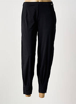Pantalon slim taille élastique taille normale noir MALOKA femme