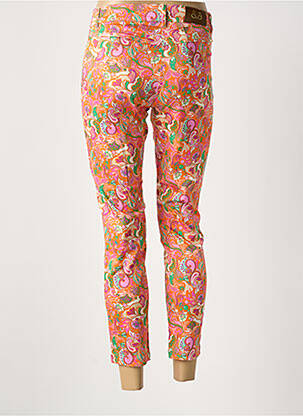 Pantalon 7/8 tissage popeline taille normale orange PAUL BRIAL femme