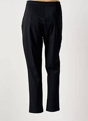 Pantalon slim tissage popeline taille normale noir MALOKA femme