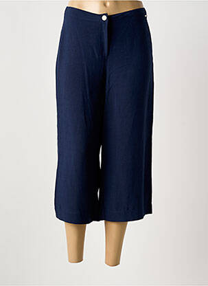 Pantacourt coupe droite taille normale bleu PAUL BRIAL femme